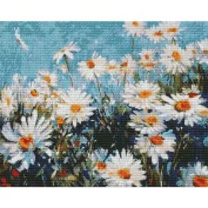 하모니아트 보석십자수 40x50 데이지/보석십자수캔버스형특대형/보석십자수공작