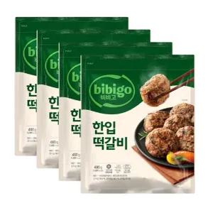 비비고 한입떡갈비 490g x 4개