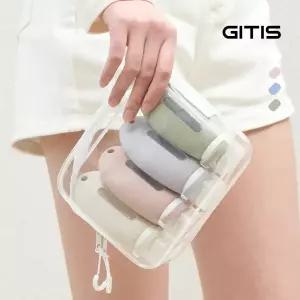 [BEST] 지티스 여행용 공병 100ml 투명창 실리콘 소분 용기 세트 수영장 바디워시 로션 샴푸통 화장품