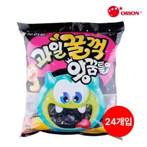 오리온과일꿀꺽 왕꿈틀이 840g /인기간식/과일필링/과즙젤리/어린이집/유치원젤리/대용량/개별포장