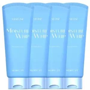바세린 모이스처 수분 휩 클렌징폼 220ml X 4개 대용량 모공 블랙헤드