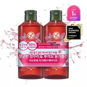 [6월 픽] 이브로쉐 헤어식초 400mlX2입 기획 2종 택 1 (알개 / 라즈베리)