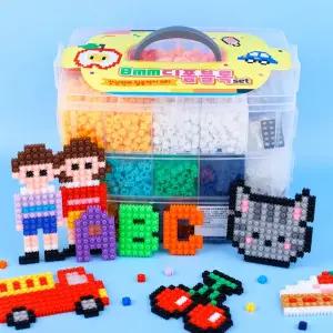 [오늘놀이] 8mm 디폼블록 대용량 세트 10,000pcs(24색/부자재 포함/KC인증)