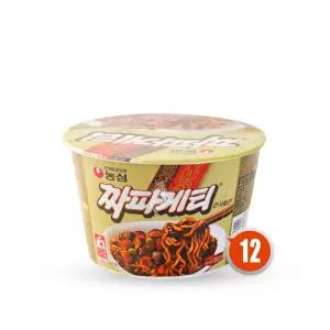 농심 짜파게티 큰사발 123g x12개/ 컵라면