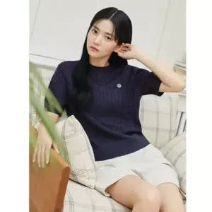 [롯데백화점]폴햄 여성 원더쿨 케이블 반팔 니트 PHF2ER2430