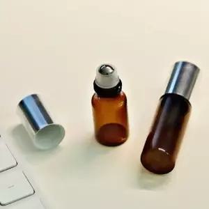 친절한탄씨 여행용 롤링 갈색 유리 롤온 공병 10ml 롤온병 향수공병 롤온공병 롤링공병 롤러볼공병