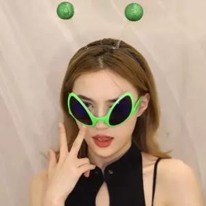 학교 파티머리띠 특이한안경 파티 귀여운헤어밴드 외계인 웃긴 외계인선글라스 선글라스 하니C2