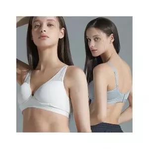 아디다스 언더웨어 비밀특가 퍼포먼스 컴피서포트 여성 노와이어 볼륨브라 2종 세트 (크림+멜란지그레이) 9