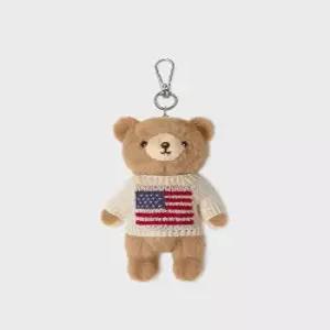 후아유 WHOAU Fluffy Bear Knit Keyring WHAWG2222A
