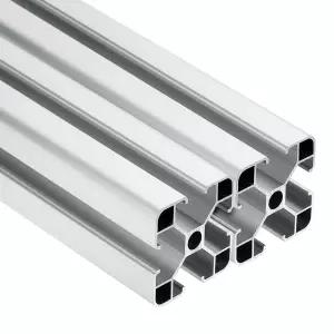 uxcell 2Pcs 100mm 4040 알루미늄 압출 프로파일 3D 프린터 부품용 유럽 표준 양극 산화 선형 레일 CNC