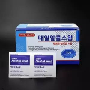 알코올 스왑 화장솜 화상 거즈 용품 일회용 드레싱 티슈 1+1
