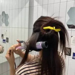 악어집게핀 집게핀 헤어롤집게 옐로우 5P