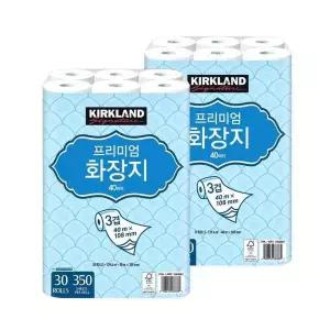 [셀러허브][코스트코] 코스트코 커클랜드 시그니춰 프리미엄 3겹 화장지40m x 30롤x 2 (S29190656)