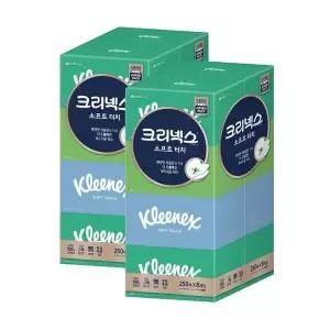 [셀러허브][코스트코] 코스트코 크리넥스 소프트터치 티슈 250매 x 8x 2팩 (S29190681)