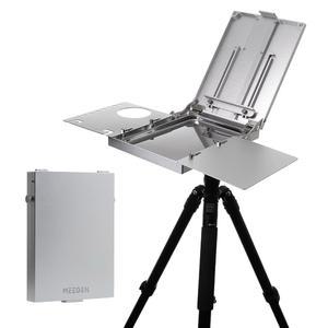MEEDEN Plein Air Easel for Painting Adjustable Alu num Alloy Sketchbox Collapsible ble Tripod Artists Art Desktop Table Stand
