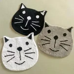고양이 원형 러그 발매트 욕실 거실 카페트매트