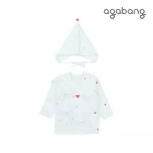 [보리보리/아가방]보보 수피마배내저고리(모자)(O/WHITE)_01O11700903