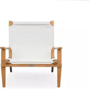 발켄 홈 워커 접이식 라운지 의자 보리 퀵 드라이 패브릭 시트가 있는 아카시아 우드 야외 파티오 휴대용