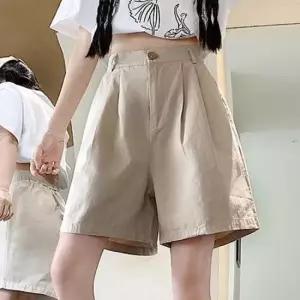 여름바지 와이드 숏팬츠 핀턱 뒷밴딩 FLS-1008923