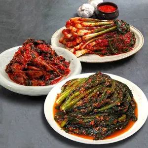 [돌산갓영농조합] 산지직송 갓김치2kg+고들빼기1kg+파김치1kg