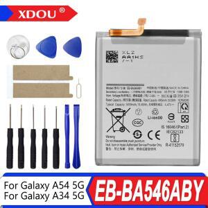 호환 갤럭시 호환 A54 5G A546/갤럭시 호환 A34 전화 배터리 + 도구 5000mAh EB-BA546ABY