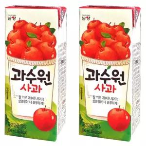 남양 과수원 사과음료 190mlX24팩 남양과수원사과 사과