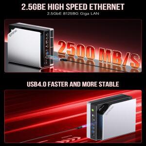 AI 미니 소형 PC AMD Ryzen Al Max+ 395 128GB LPDDR5X 8000MHz 2TB PCIe 4.0 SSD 2.5G LAN WiFi 7 BT5.4