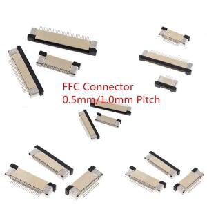 10pcs FPC 커넥터 0.5mm/1.0mm 피치 서랍  상단/하단 접촉 소켓 FFC 플랫 케이블 4P 5P 6P 8P 10P-60Pin