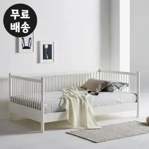 노브 원목 침대프레임 슈퍼싱글 가드 아이(SS/화이트)