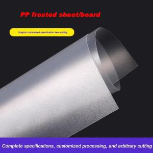 두꺼운 0.3-2mm 서리로 덥은 반투명 PVC 판 PP 플라스틱 시트 100x100~297x420mm