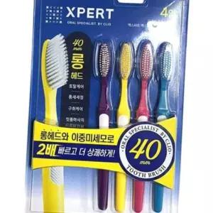크리오 맥스플러스 항균이중미세모 롱헤드 칫솔 4개입
