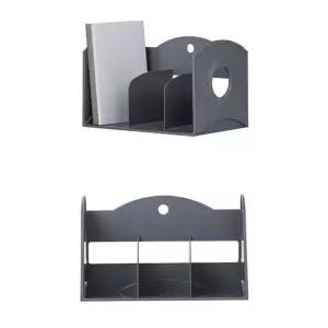 3칸 학생용 책상 책꽂이 북앤드 33.5x20.8cm 1개 GR 책상책꽂이 미니책꽂이 책꽂이정리함