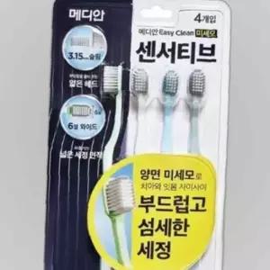 쿨샵 메디안 이지클린 미세모 센서티브 칫솔4개입
