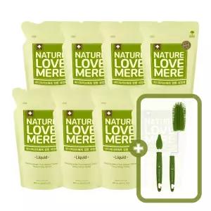 네이쳐러브메레 젖병세정제 액상형 리필 500ml 4팩 + 4팩 [GIFT] 실리콘 젖병집게 1개(네이쳐그린)
