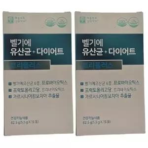 애플트리김약사네 벨기에 유산균+ 다이어트 트리플러스 5.5g x 15포, 2개 / N