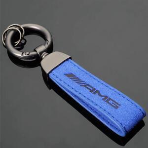 스웨이드 키체인 홀더 키링 메르세데스 벤츠 호환 AMG W203 W163 W221 GLA CLS 인테리어 몰딩 YSH-FP-AMG