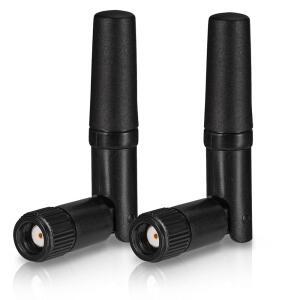 에이트우드 소형 WIFI 안테나 듀얼 밴드 2.4GHZ 5GHZ RP-SMA 2PCS PC 데스크톱 컴퓨터 PCIE 카드 라우터 무선 백업 카메라용