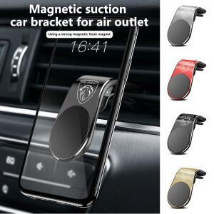 자석식 자동차 로고 폰 홀더 에어벤트 클립 마운트 GPS 거치대 (푸조 GTLine 308 508 406 607 RCZ 301 208