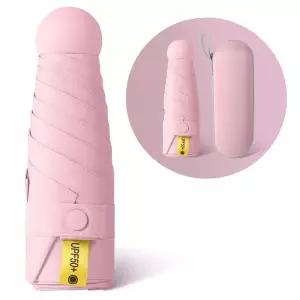 UPF 50+ 마카롱 암막 우산 베이비핑크 초미니 양산초 접는 접이식 초유브이 초양산 초경량 양우산 여성 자