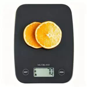 NUTRI FIT 디지털 식품 저울 11파운드 무게 온스 및 그램용 조리 정밀도의 4개 유닛 Tare 기능이 있는 LCD
