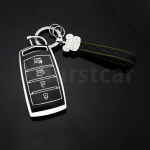 호환 2020 제네시스 G70 G80 EQ900 G90 액세서리용 TPU 자동차 스마트 키 케이스 커버 폴딩 쉘 프로텍터
