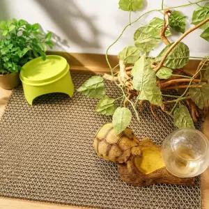 파충류 보습 방수 바닥재 패드 40 x 40cm 사육장 매트 도마뱀 크레스티드게코 용품 달팽이 레오파드 키우기