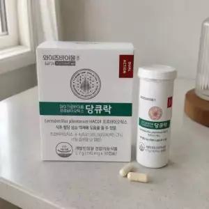 유한양행 와이즈바이옴 당큐락 혈당유산균 당화혈색소 HAC01 190mg x 30캡슐 6개 (6개월분)