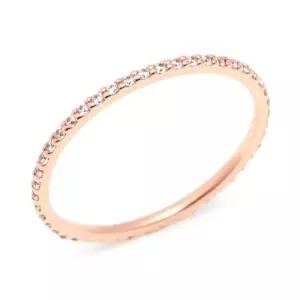 [비앤비골드] 14K 슬림 1.0mm 큐빅 올밴드 실반지 NPR29754