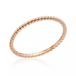 [비앤비골드] 14K 슬림 1.5mm 트위스트 올밴드 실반지 NPR29760