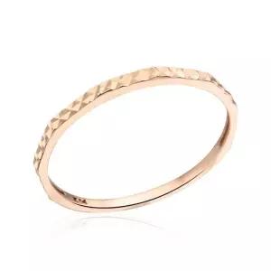 [비앤비골드] 14K 슬림 컷팅 1.2mm 각면 하프밴드 실반지 NPR29768