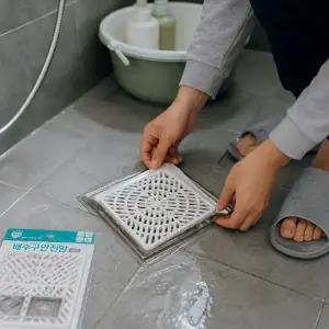 ( )사각 배수구 안전망 덮개 머리카락 이물질 거름 ABS 욕실 세면대 욕조 싱크대