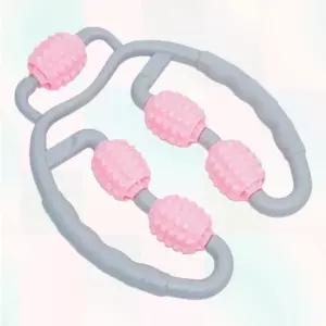 [RIZPICK]핑크색 5롤러 종아리마사지기 허벅지마사지 안마 목