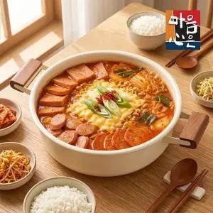 [마음심은] 정통 송탄식 부대찌개 600g x 5팩 간편식 밀키트 캠핑 술안주 부대전골