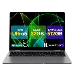 [삼성]갤럭시북5 프로 NT960XHZ-AD52G_WIN11P 터치화면 울트라5 32G/512G 인텔Arc AI 노트북